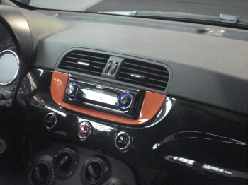 Fiat F500 Radioblende - Car & Sound  Sinsheim 2008 - Fiat F500 Radioblende -  