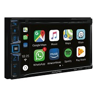 Alpine INE-W611D - 2-DIN Navigation - Alpine INE-W611D -    One Look Navi mit 15,5 cm (6,5-Zoll) WVGA Touch-Screen   Wiedergabe von vielen DVD-Formaten DVDR/RW/DivX/CD-R/W/WMA/MP3/ACC/FLAC)   2x USB- Audio-und Video Wiedergabe   Integrietes Bluetootmodul mit Audiostreaming   Apple CarPlay & Android Auto   2x Kamera Eingang    Touchscreen mit Zieh- und Bltterfunktion   DAB+ Tuner   6-Kanal Laufzeitkorrektur   Parametrischer 9 - Band-Equalizer   3 x 4V Vorverstrkerausgnge (Front/Rear/Sub)   Europanavigation (3 Jahre Kartenupdate inkl.)   Max. Ausgangsleistung: 4 x 45 Watt   auch als DC Version fr Camper/LKW erhltlich        829,00 EUR   inkl. MwSt.     