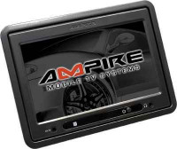 Ampire AMX060 - Einbaumonitore - Ampire AMX060 -   6" TFT Display  16:9 Bildschirmformat   NTSC/PAL    Kopfst�tzeneinbauhalterung im Lieferumfang    2x AV-Eing�nge    2-Kanal IR-Sender f�r drahtlose Kopfh�rer integriert   3,5mm Klinkenbuchse f�r optionalen Kopfh�rer auf der Frontblende   Die mitgelieferte Systemfernbedienung erm�glicht das Bedienen vom Monitor, dem DVD-Player DVX50/100/101 und des   DVB-T Receiver DVBT50/100/200           179,00 EUR   inkl. MwSt.    Zahlungsweise: Nachname oder Vorkasse 