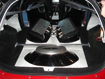 Kofferraumausbau JL-Audio W7 Subwoofer - Car + Sound Sinsheim 2007 - Kofferraumausbau JL-Audio W7 Subwoofer -  