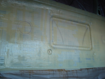 Laminieren der Rckwand - Scania R500 - Laminieren der Rckwand -  