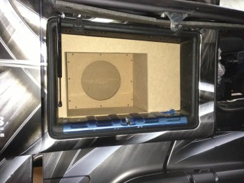 Subwoofer Geh�use Seitenfach - Scania R500 "Ghost Rider" Jens Bode - Subwoofer Geh�use Seitenfach -  